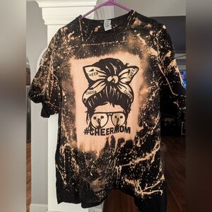 Women's tie dyed vinyl tee